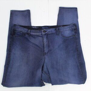 BANDOLINO STRETCH THEA STRAIGHT WOMEN'S BLUE JEANS SIZE 18